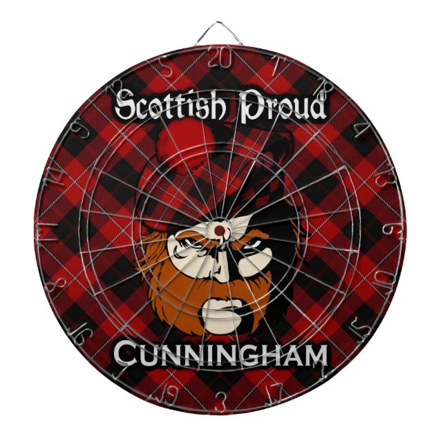 Scottish Klan Cunningham Tartan Dartboard Piltavla (Framsidan)