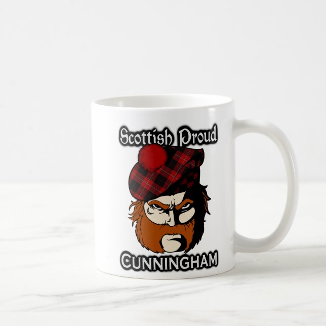 Scottish Klan Cunningham Tartan Scottish Kaffemugg (Höger)