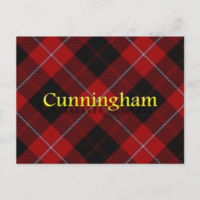 Scottish Klan Cunningham Vykort (Framsida)