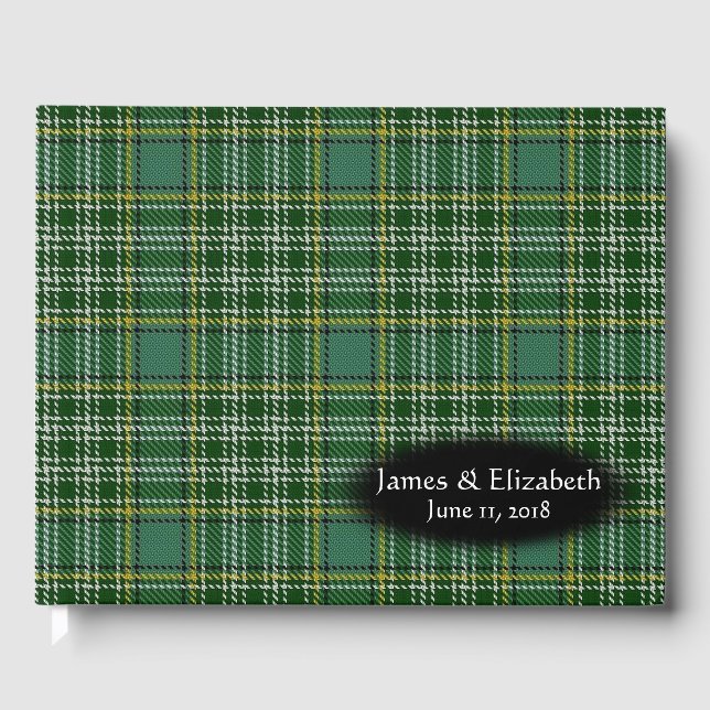 Scottish Klan Currie Tartan Play Bröllop Gästböcker (Framsida)