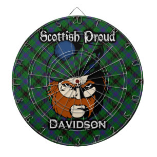 Scottish Klan Davidson Tartan Dartboard Darttavla