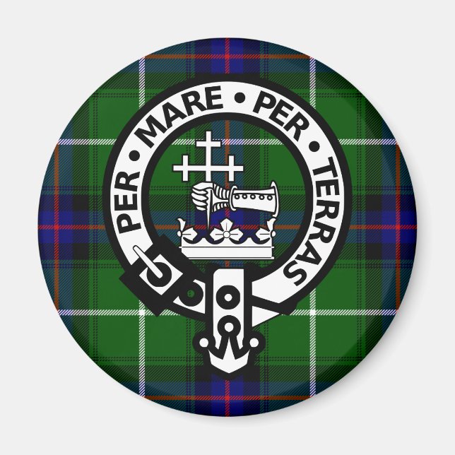 Scottish Klan Donald Tartan och Vapensköld Magnet (Framsidan)