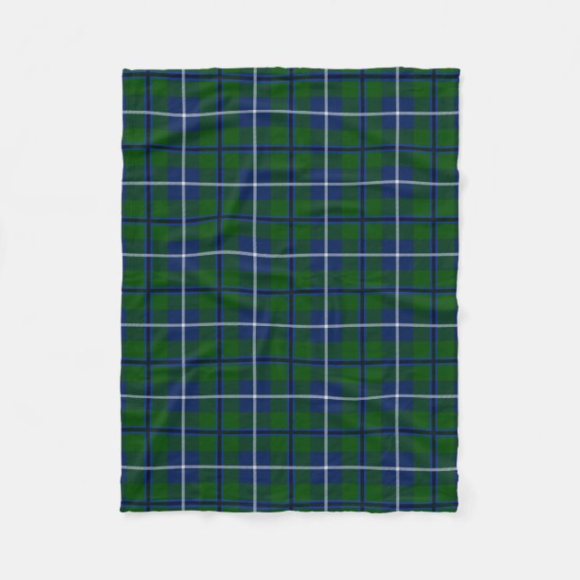 Scottish Klan Douglas Tartan Plaid Fleecefilt (Framsidan)