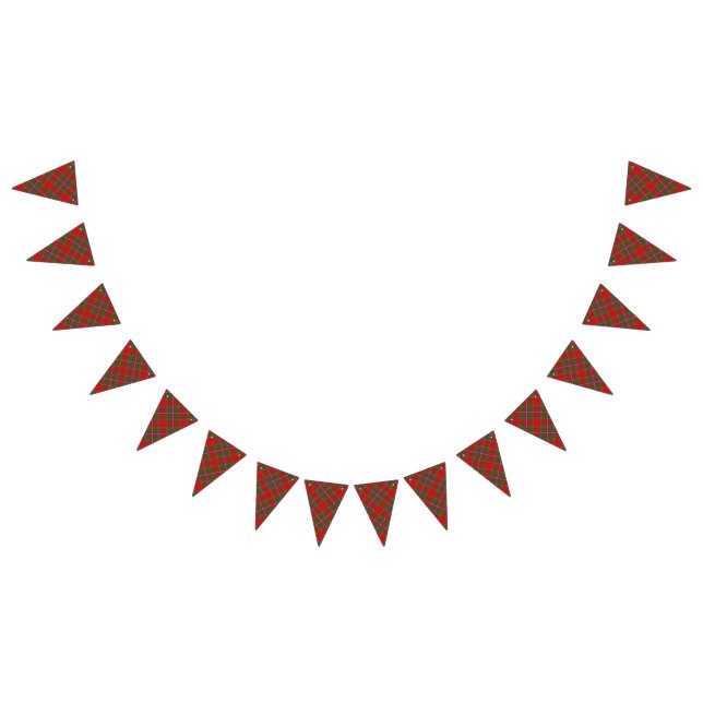 Scottish Klan Drummond Tartan Vimplar (Alla)