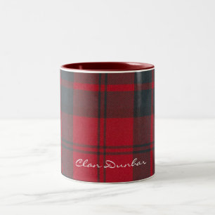 Scottish Klan Dunbar Tartan Designer Mugg