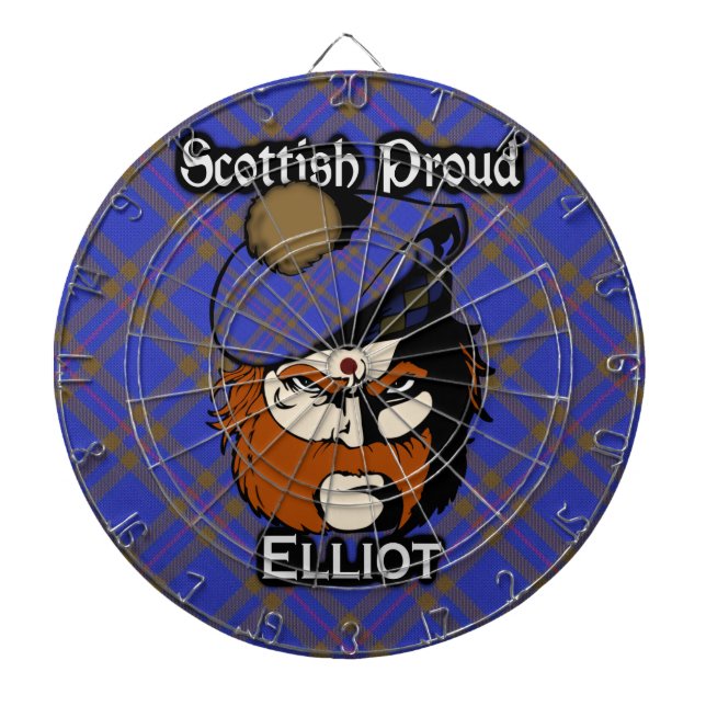 Scottish Klan Elliot Tartan Dartboard Darttavla (Framsidan)