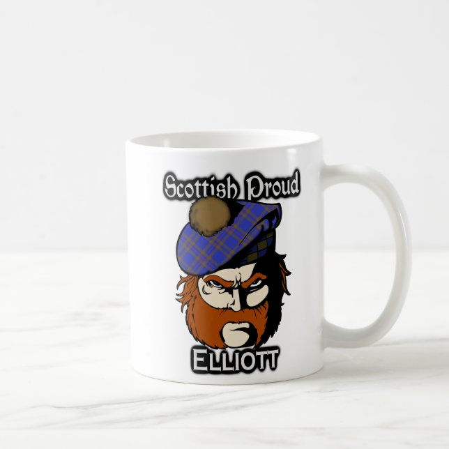 Scottish Klan Elliott Tartan Scottish Kaffemugg (Höger)