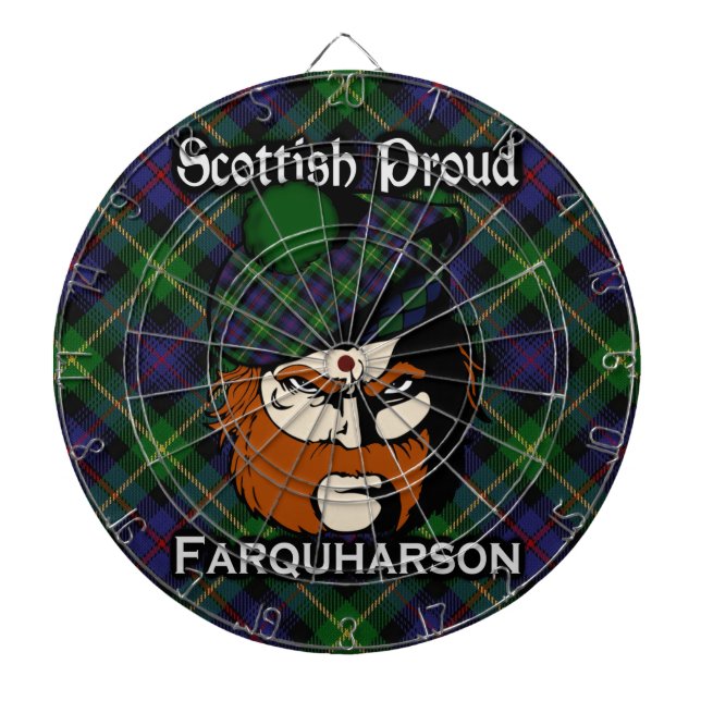 Scottish Klan Farquharson Tartan Dartboard Piltavla (Framsidan)