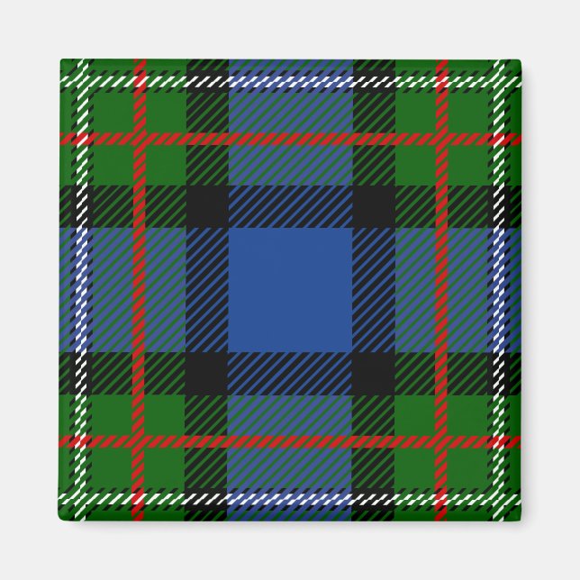 Scottish Klan Fergusson Tartan Play Magnet (Framsidan)