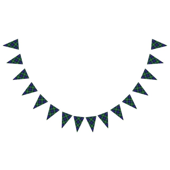 Scottish Klan Forbes Tartan Vimplar (Alla)