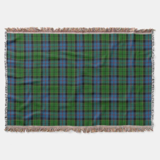 Scottish Klan Forsyth Forsythe Tartan Filt (Framsidan)