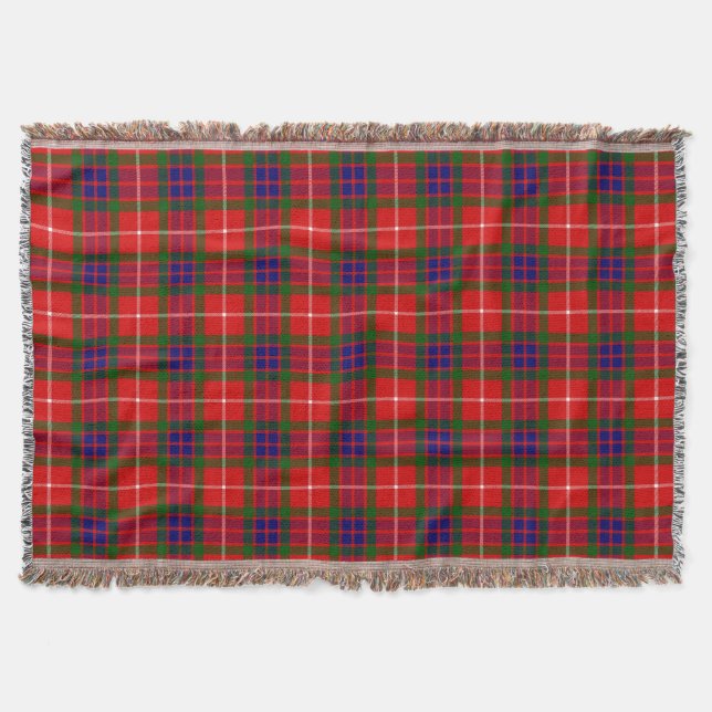 Scottish Klan Fraser of Lovat Tartan Play Filt (Framsidan)