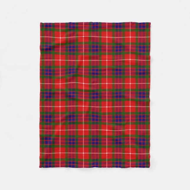 Scottish Klan Fraser of Lovat Tartan Play Fleecefilt (Framsidan)