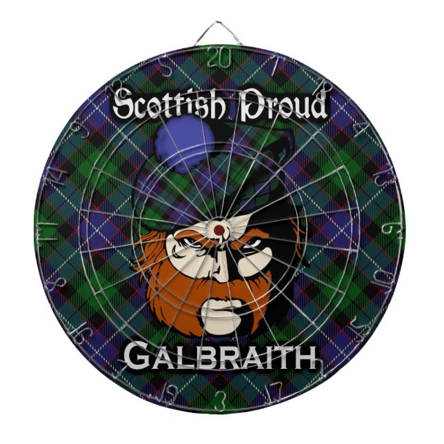 Scottish Klan Galbraith Tartan Dartboard Piltavla (Framsidan)