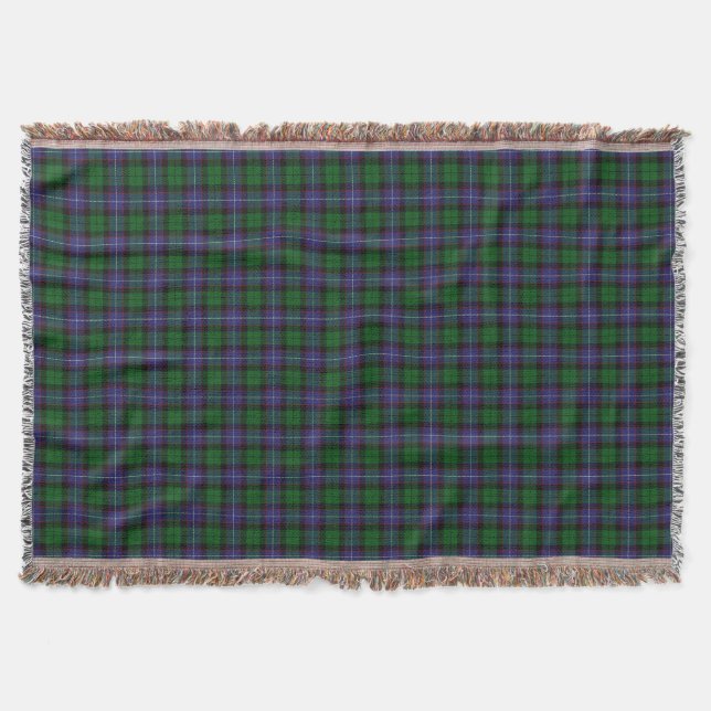 Scottish Klan Galbraith Tartan Filt (Framsidan)