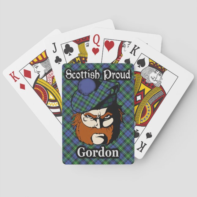 Scottish Klan Gordon Tartan Deck Kortlek (Baksidan)