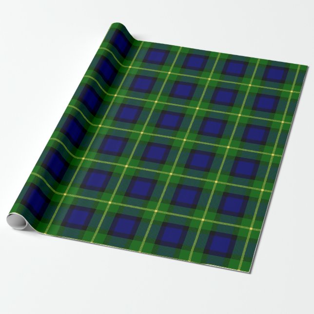 Scottish Klan Gordon Tartan Play Presentpapper (Utrullad)