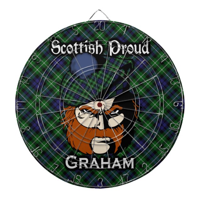 Scottish Klan Graham Tartan Dartboard Piltavla (Framsidan)