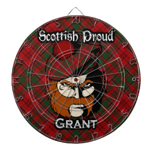 Scottish Klan Grant Tartan Dartboard Piltavla