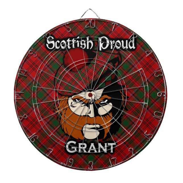 Scottish Klan Grant Tartan Dartboard Piltavla (Framsidan)