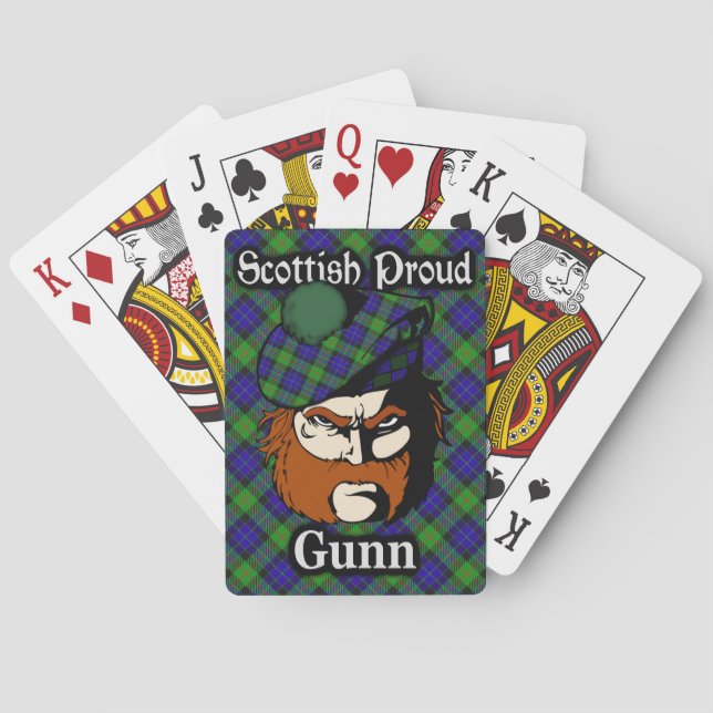Scottish Klan Gunn Tartan Deck Kortlek (Baksidan)