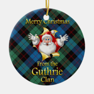Scottish Klan Guthrie-julprydnaden Julgransprydnad Keramik