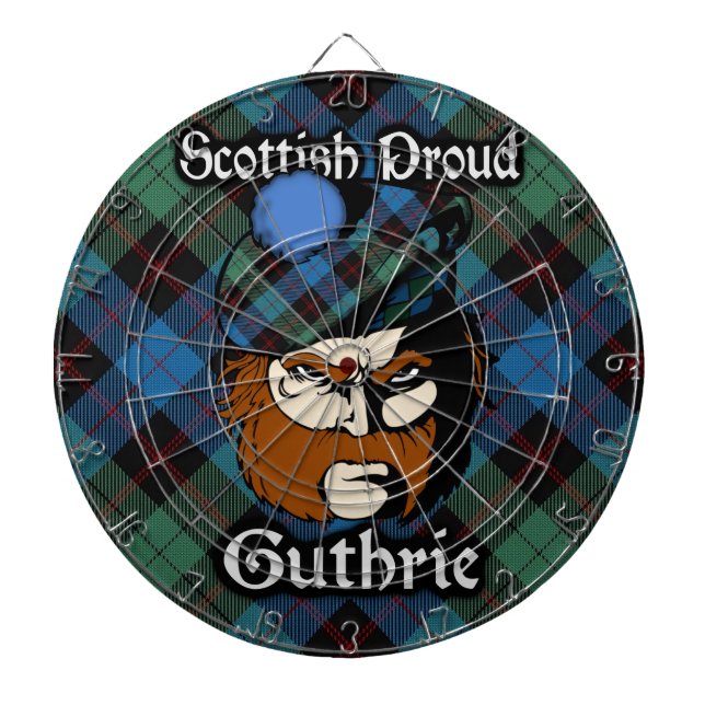Scottish Klan Guthrie Tartan Dartboard Piltavla (Framsidan)