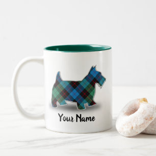 Scottish Klan Guthrie Tartan Scottish Terrier Två-Tonad Mugg
