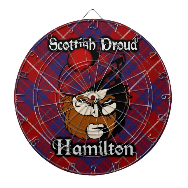 Scottish Klan Hamilton Tartan Dartboard Piltavla (Framsidan)