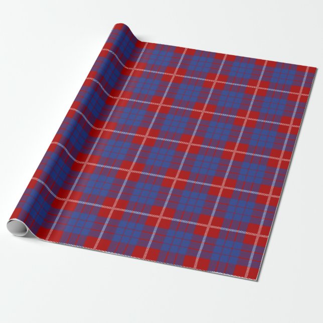 Scottish Klan Hamilton Tartan Play Presentpapper (Utrullad)