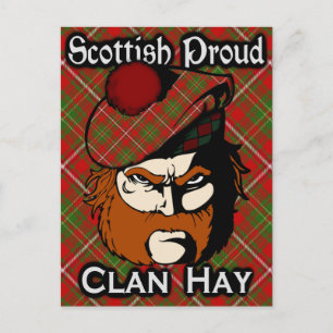 Scottish Klan Hay Tartan Postcard Vykort