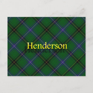 Scottish Klan Henderson Tartan Vykort