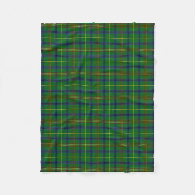Scottish Klan Holmes Tartan Plaid Fleecefilt (Framsidan)