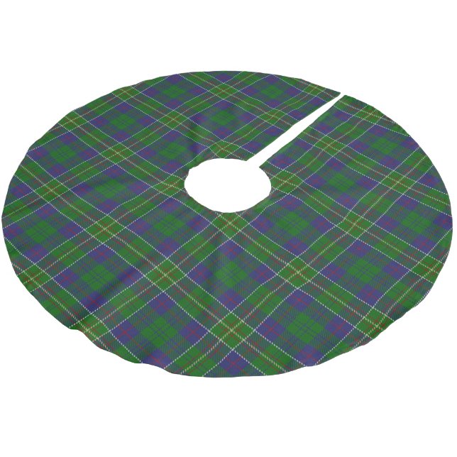 Scottish Klan Hunter Tartan Julgransmatta Borstad Polyester (Vinklad)