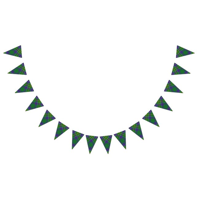 Scottish Klan Hunter Tartan Vimplar (Alla)