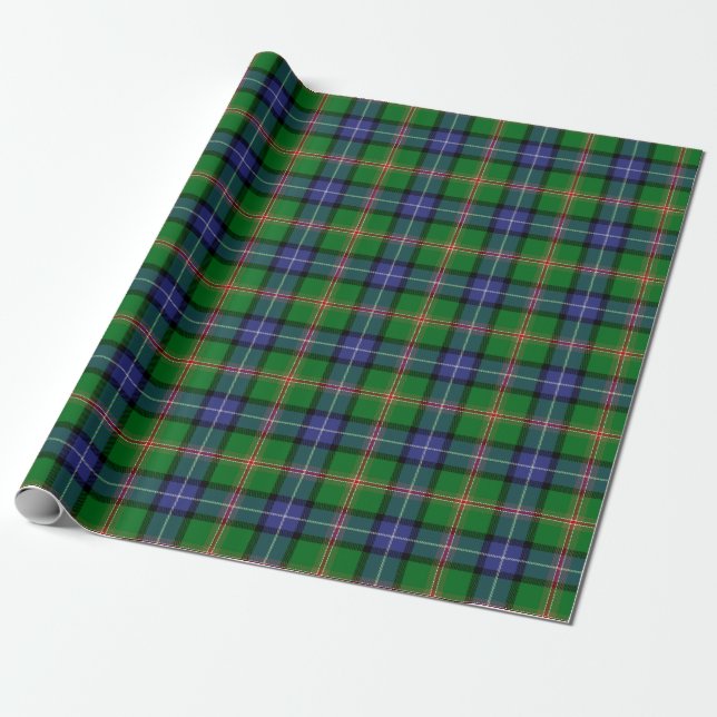 Scottish Klan Jones Tartan Play Presentpapper (Utrullad)