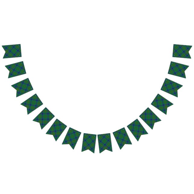 Scottish Klan Kennedy Tartan Vimplar (Alla)