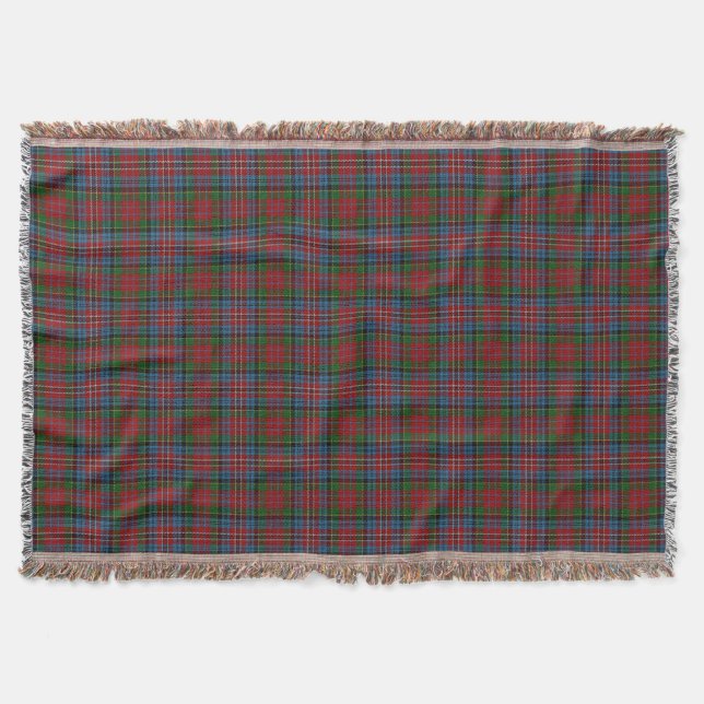 Scottish Klan Kidd Red Grönt Blue Tartan Mysfilt (Framsidan)