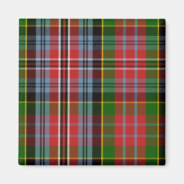 Scottish Klan Kidd Tartan Play Magnet (Framsidan)