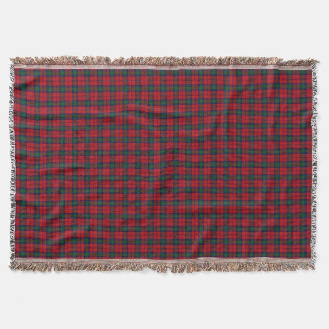Scottish Klan Lindsay Lindsey Tartan Filt (Framsidan)