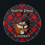 Scottish Klan Lindsay Tartan Dartboard Piltavla<br><div class="desc">Fira den underbara skotska Klan Lindsay med fantastisk-designen.</div>