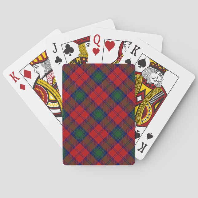 Scottish Klan Lindsay Tartan Deck Casinokort (Baksidan)