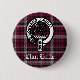 Scottish Klan Little Vapensköld Badge och Tartan A Knapp