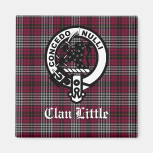 Scottish Klan Little Vapensköld Badge och Tartan A Magnet