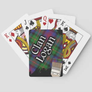 Scottish Klan Logan Tartan Paint Brush Kortlek