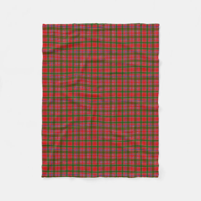 Scottish Klan MacAlister Tartan Plaid Fleecefilt (Framsidan)