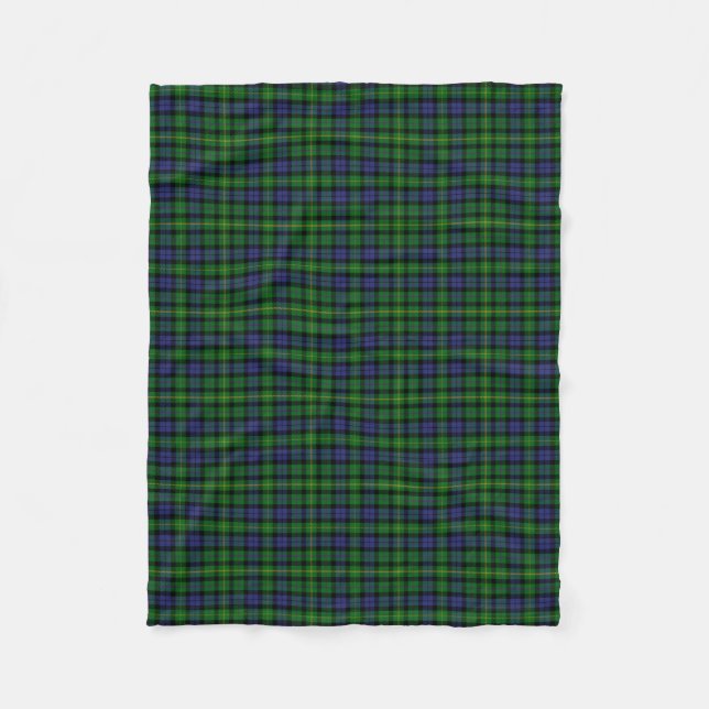 Scottish Klan MacBride Tartan Plaid Fleecefilt (Framsidan)