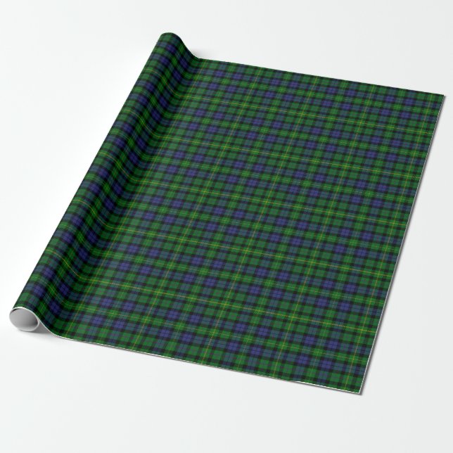 Scottish Klan MacBride Tartan Plaid Presentpapper (Utrullad)