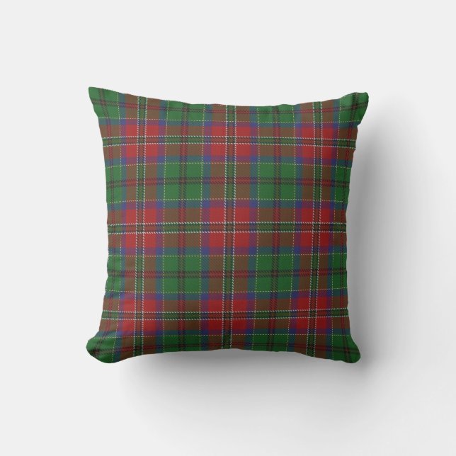 Scottish Klan MacCulloch Tartan Utomhuskudde (Framsida)
