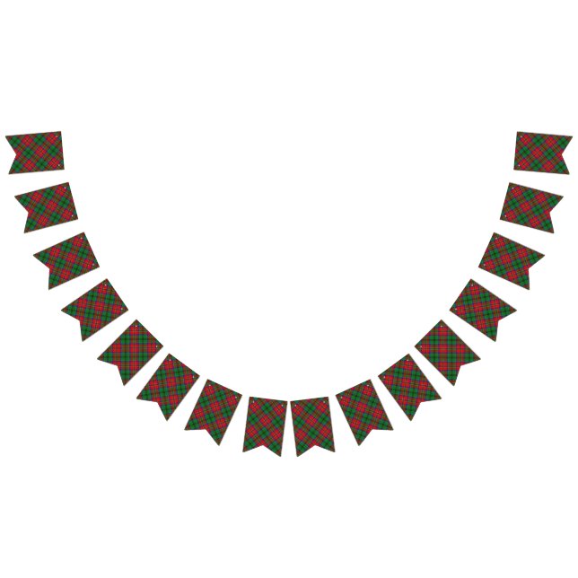 Scottish Klan MacCulloch Tartan Vimplar (Alla)